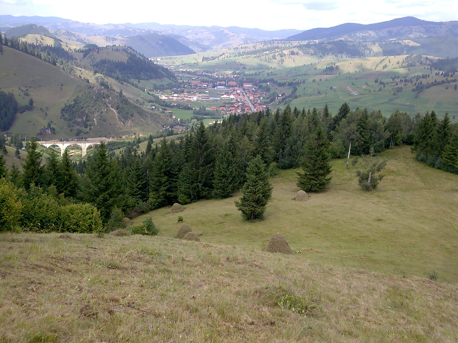 Gyimes-Valley from the peak 'Hegyes Bitkó'