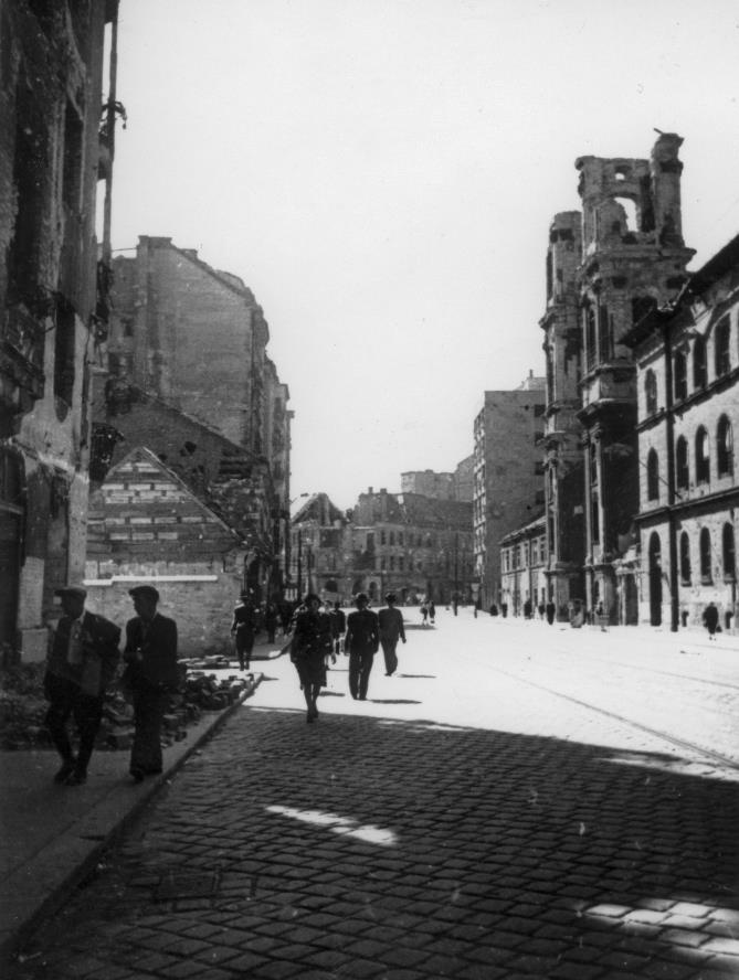 1945 Margit körút a Bem utcai kanyar
