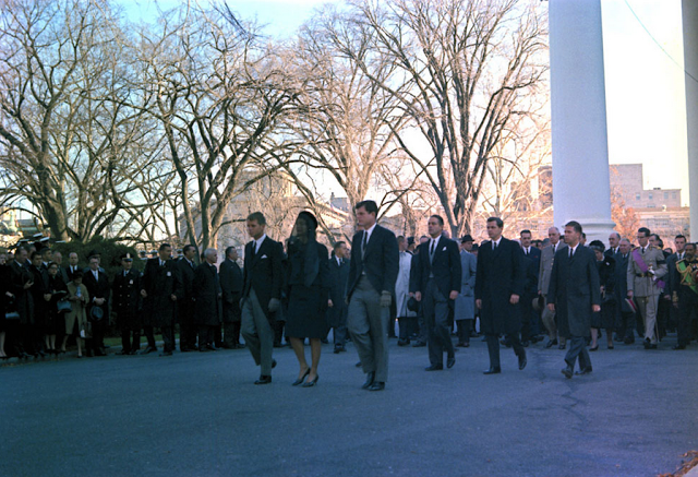 John Kennedy's Funeral+Jacqueline Kennedy+World Leaders+Mirrorin