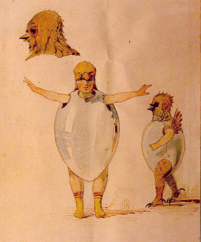 Hartmann Chicks sketch for Trilby ballet