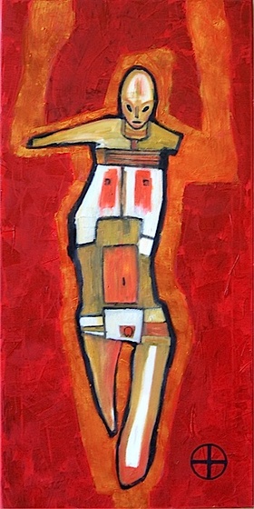 32 kilégzés-belégzés 8A, olaj, vászon, 80x40cm, 2004