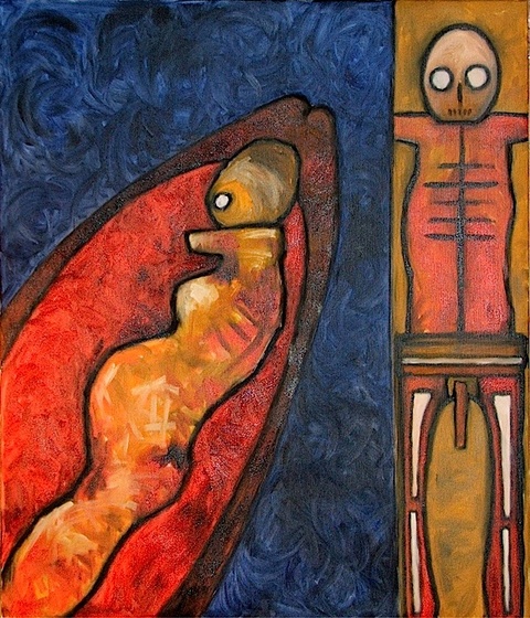 69 Éjjeli hajózás 2, olaj,vászon,70x60, 2006