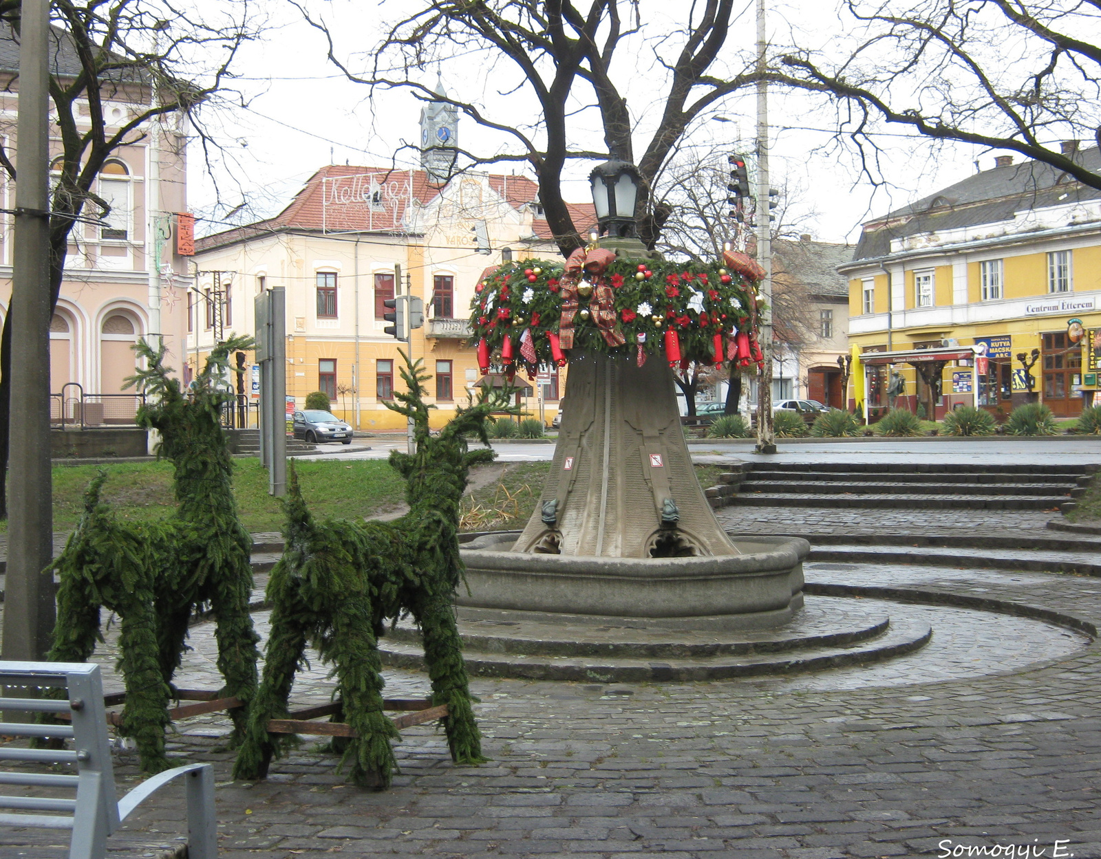 Adventi koszorú.