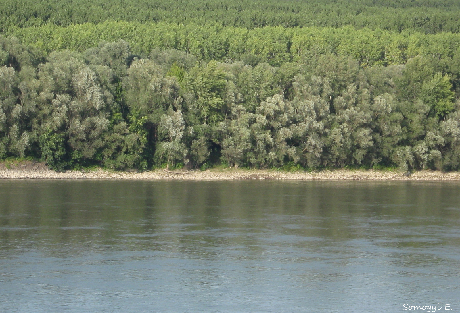 A Duna és mögötte a SZIGET.