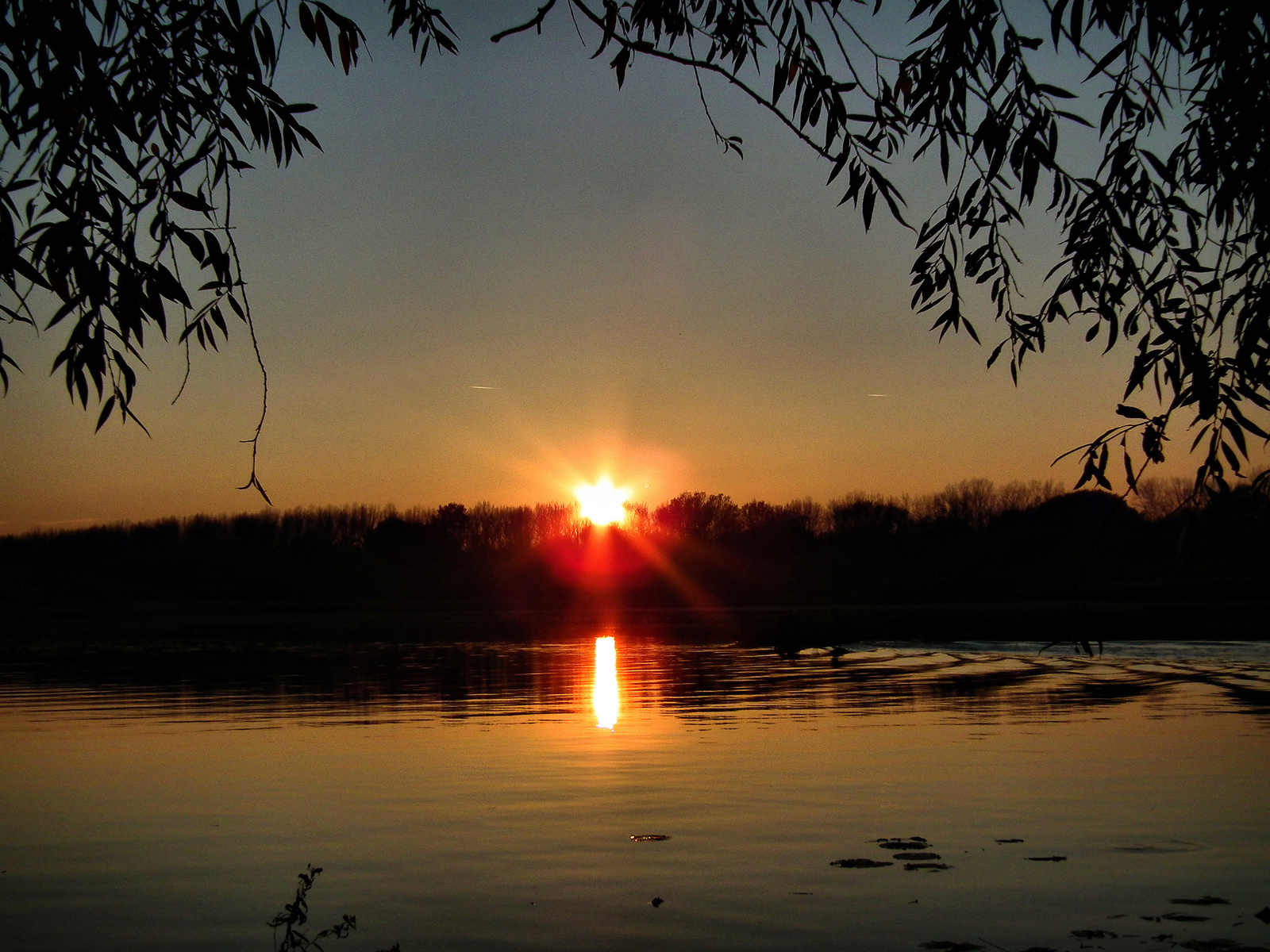 Tisza-tó. Tiszafüred! Naplemente