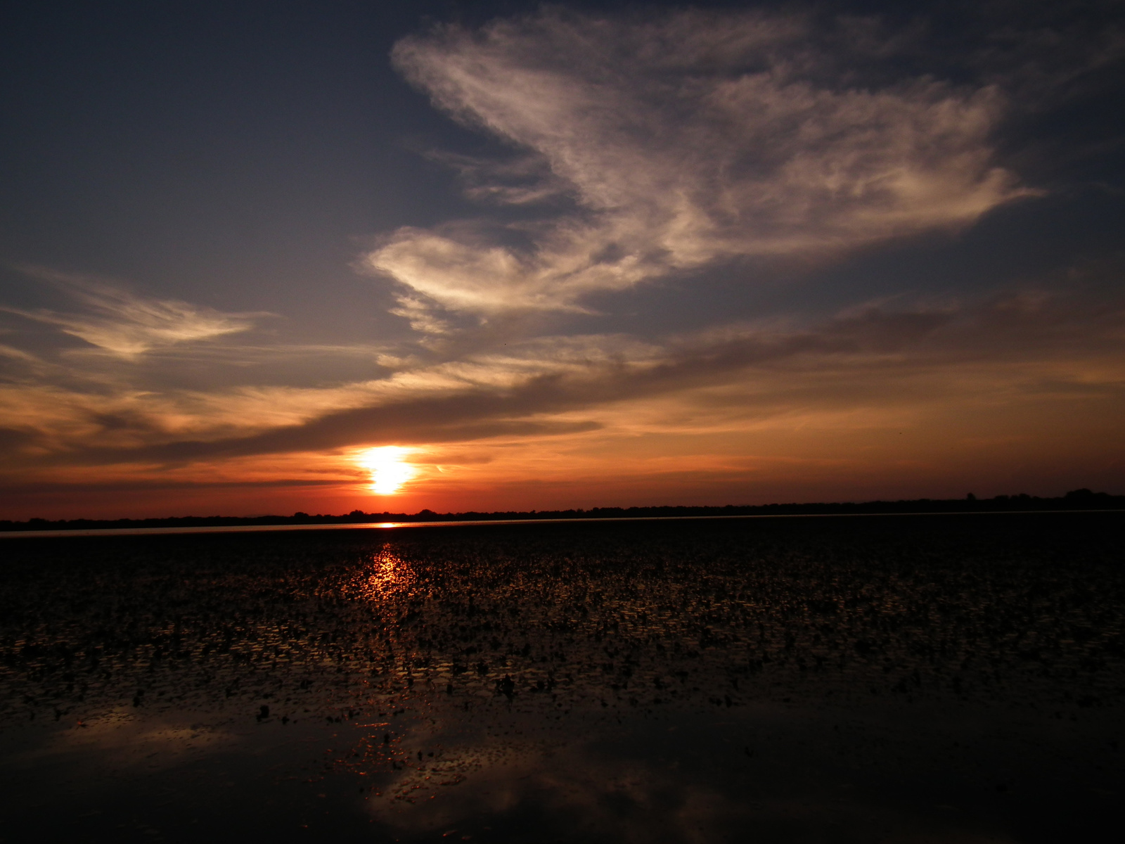 Tisza-tó naplemente.