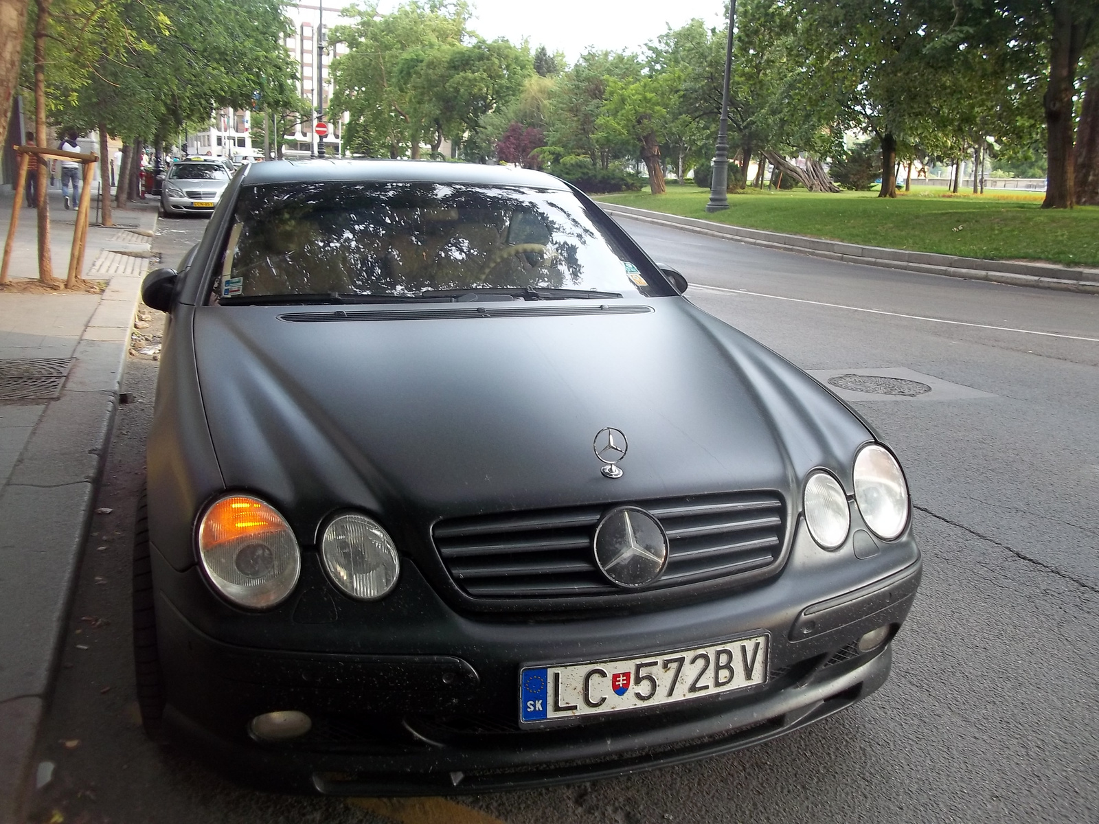 Matt fekete Mercedes-benz CL55 AMG