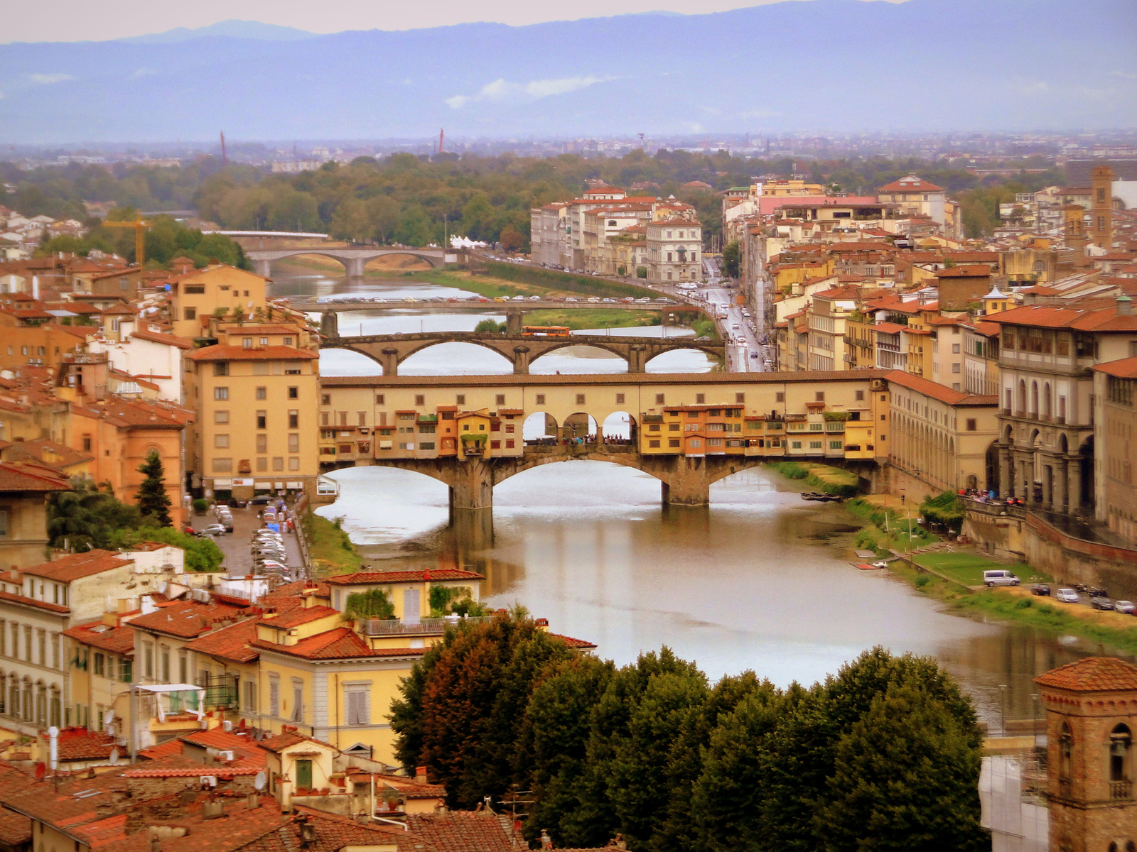 Firenze - Hidak az Arno folyón