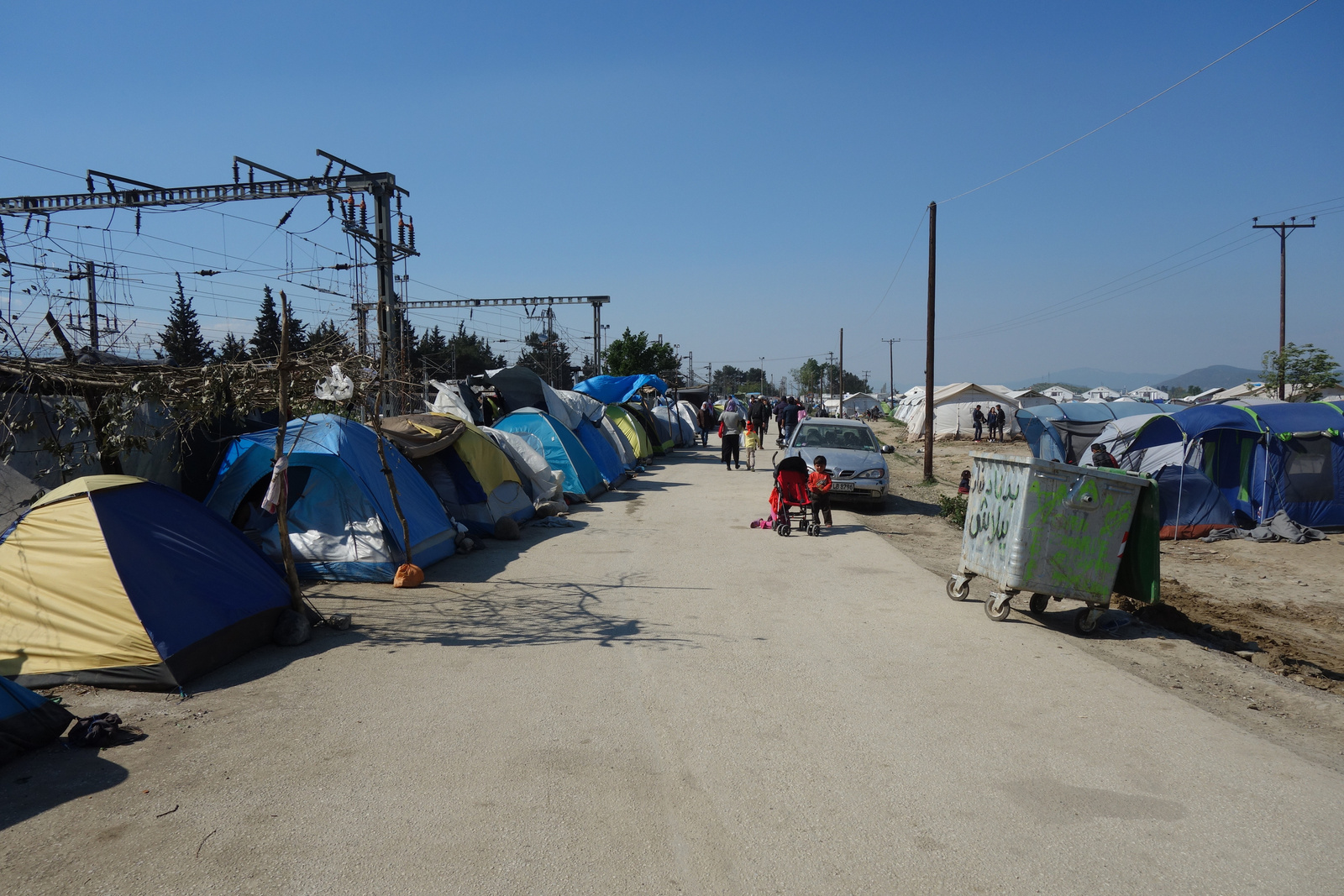 Idomeni óriási területen fekszik