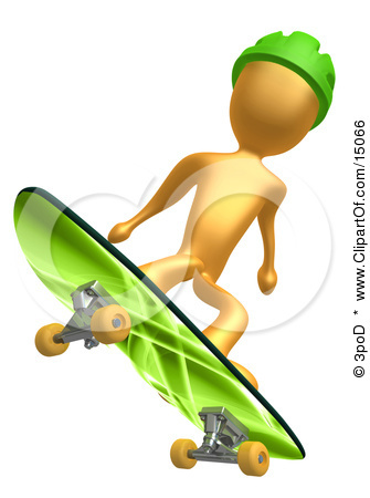 15066-Golden-Man-In-A-Green-Helmet-Catching-Air-While-Skateboard