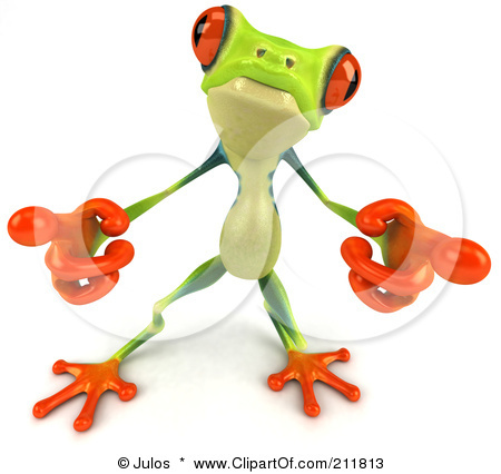 211813-Royalty-Free-RF-Clipart-Illustration-Of-A-3d-Argie-Frog-P