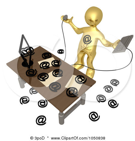 1050838-Royalty-Free-RF-Clip-Art-Illustration-Of-A-3d-Gold-Man-B