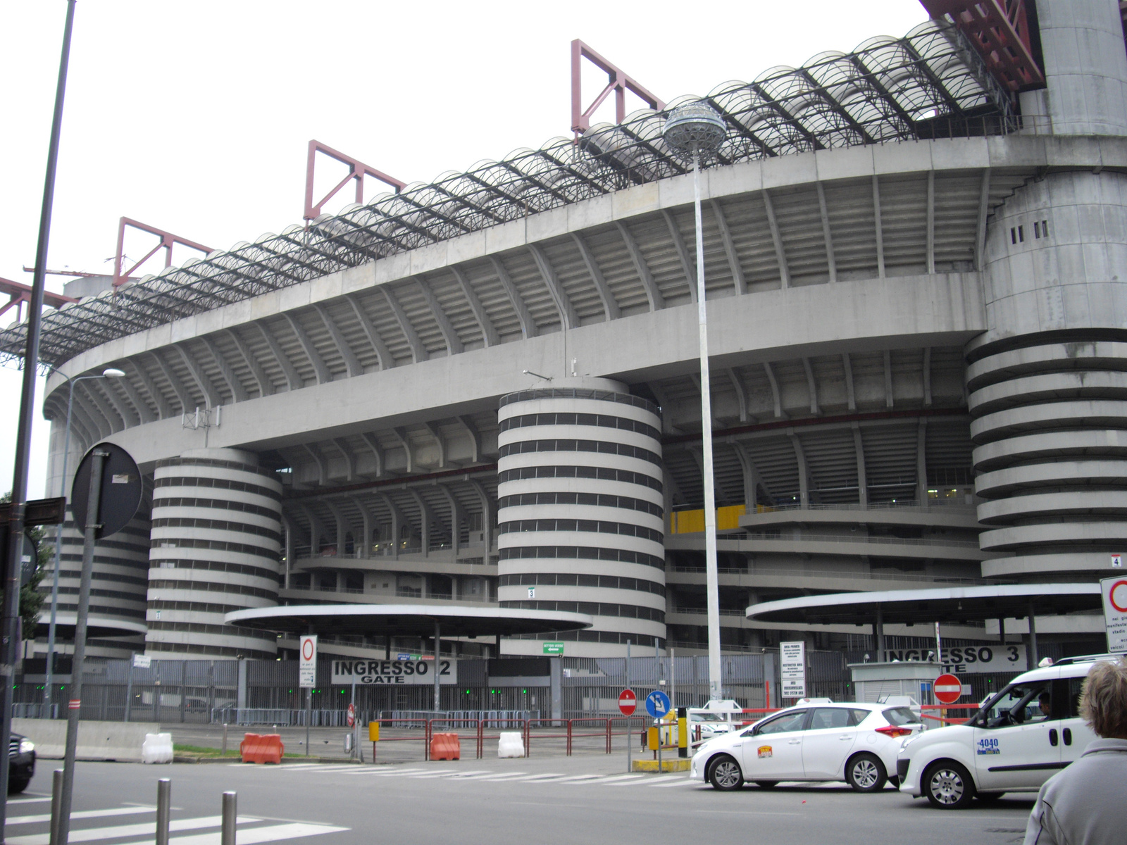 Milán Stadion egy szeglete Milánóban