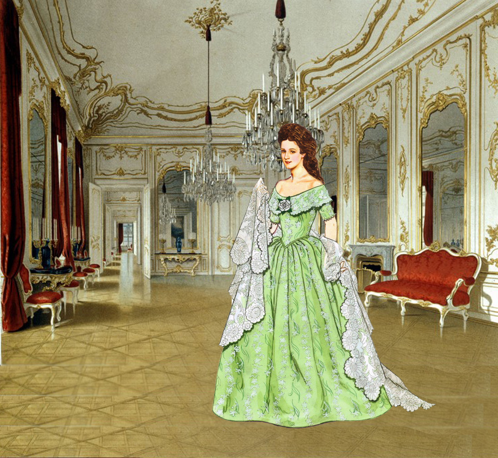 1840 Debutante gown
