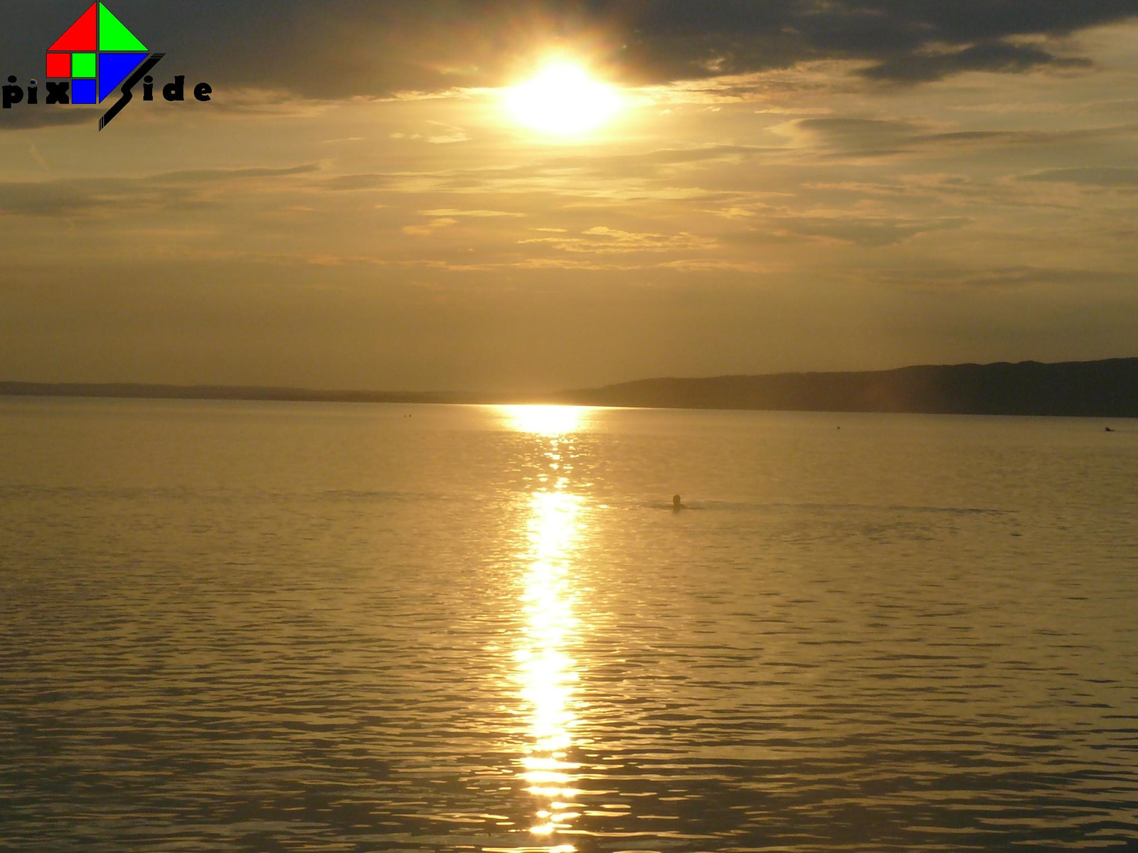 The sunset above Balaton