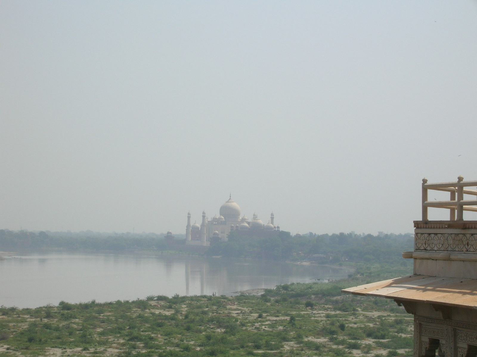 Taj from Agra fort