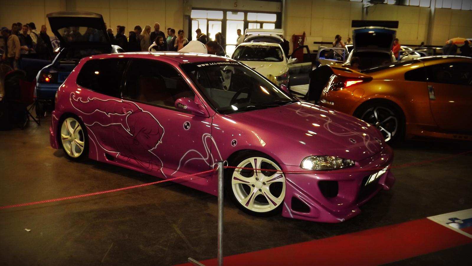 Honda Civic pink