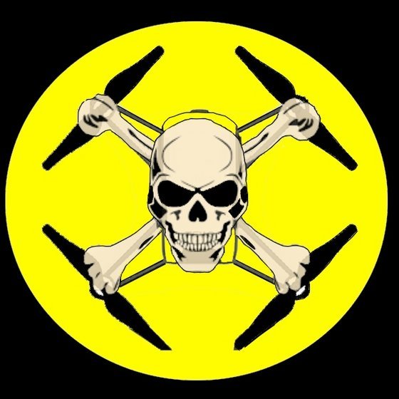 DJI tello skull yello logo