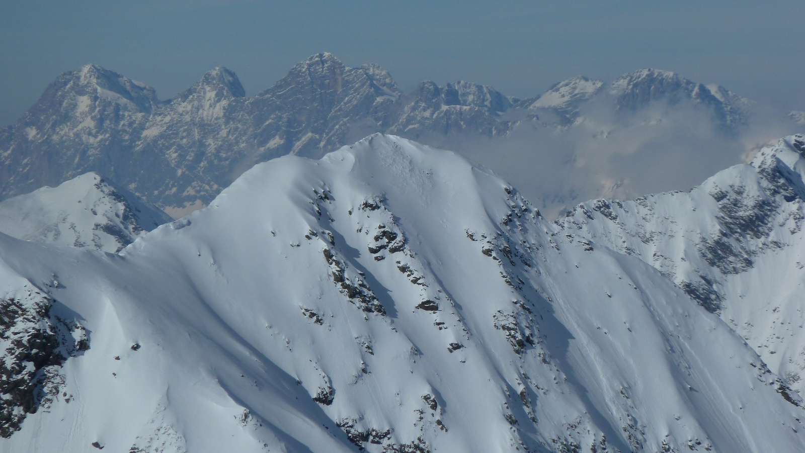 Preber-csúcson (2740 m), távolban a Dachstein. Foto: Hőke Marci