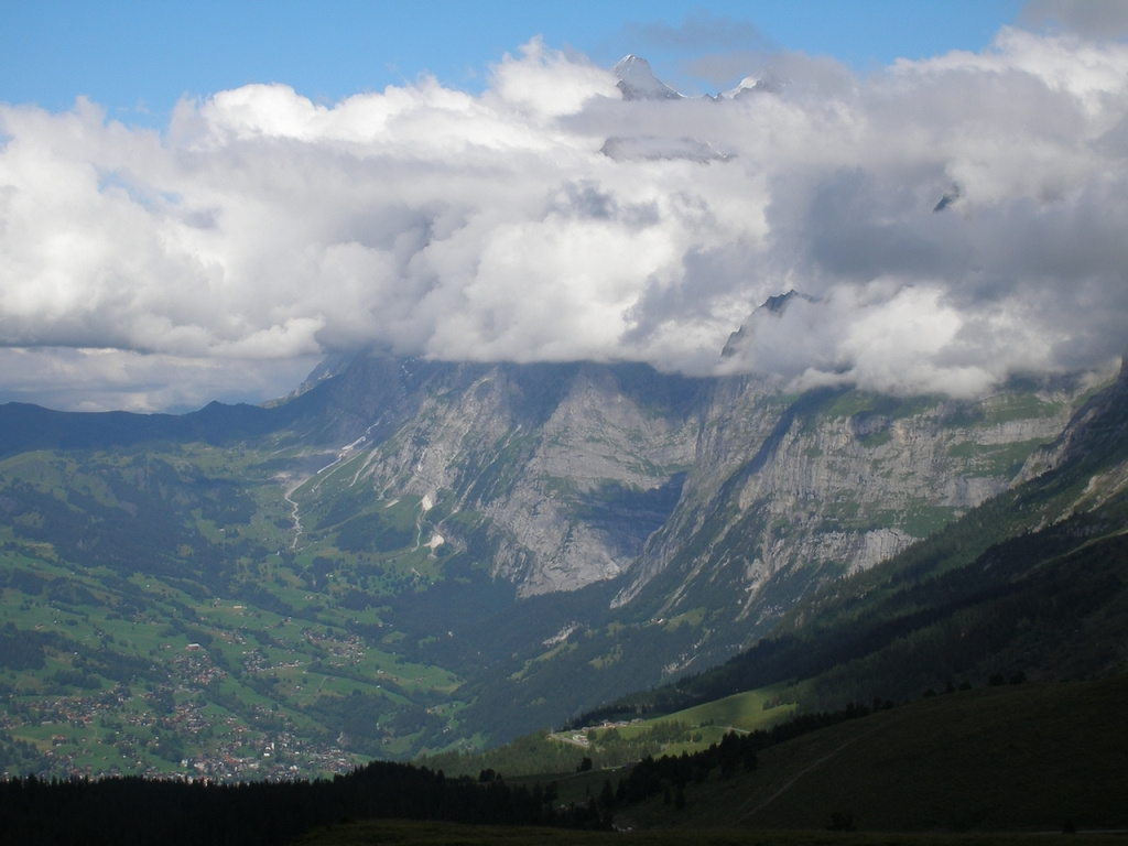 Wetternhorn felhőben.