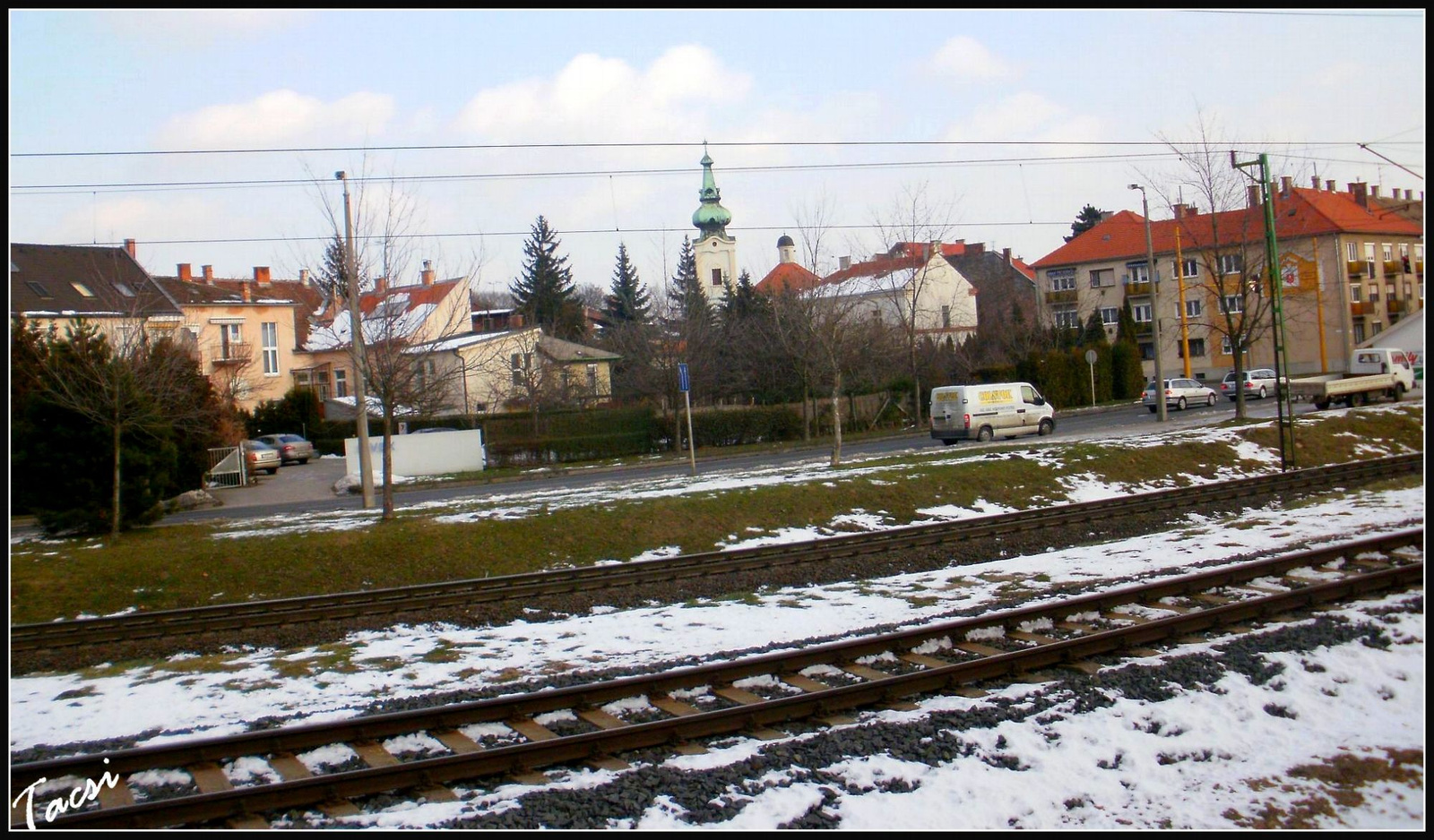 Sopron a sínek felől