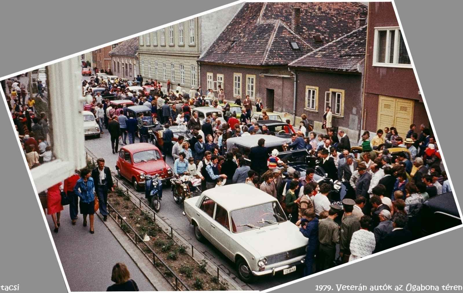 1979. Veterán autók felvonulása