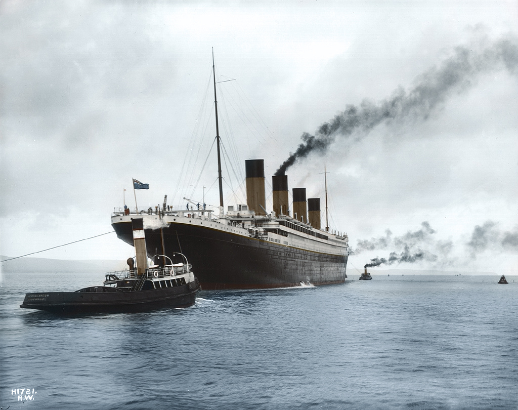 Titanic kifutás előtt - festmény az internetről