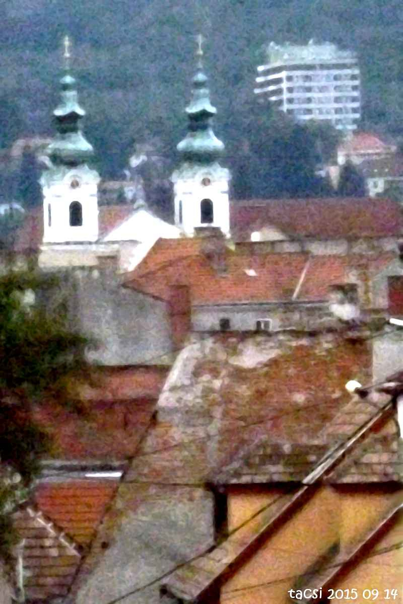 Soproni panorámakép a Hegy utcából