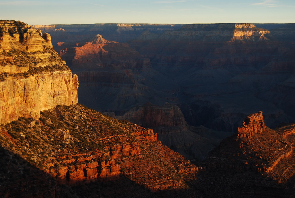 US 2011 Day14  005 Sunrise At Bright Angel Lodge, Grand Canyon N