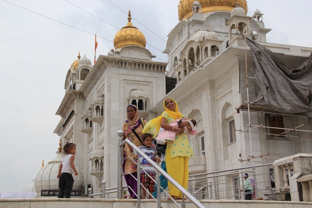 Gurdwara Bangla Sahib - család