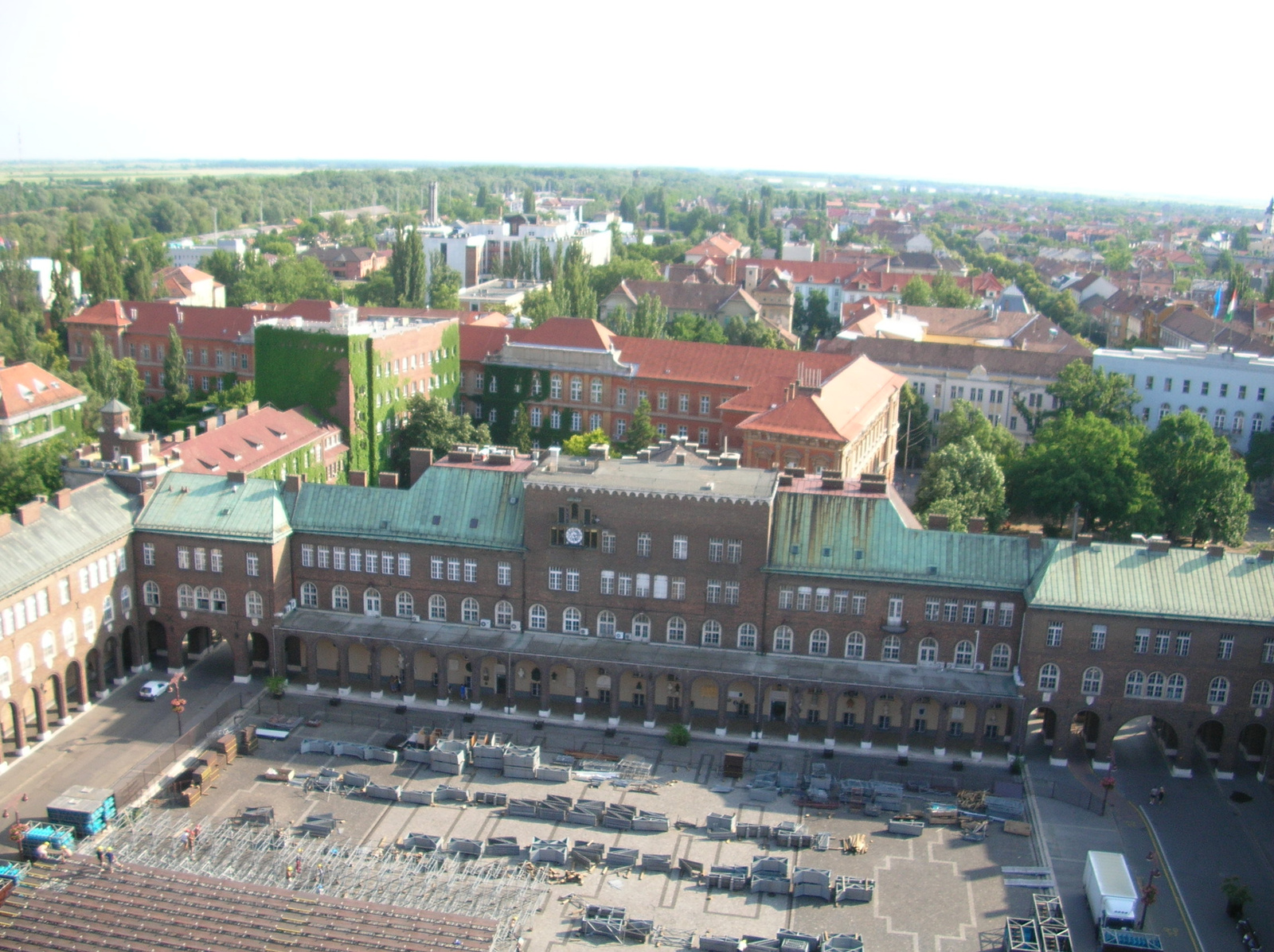 Szeged kilátás a Dóm tornyából