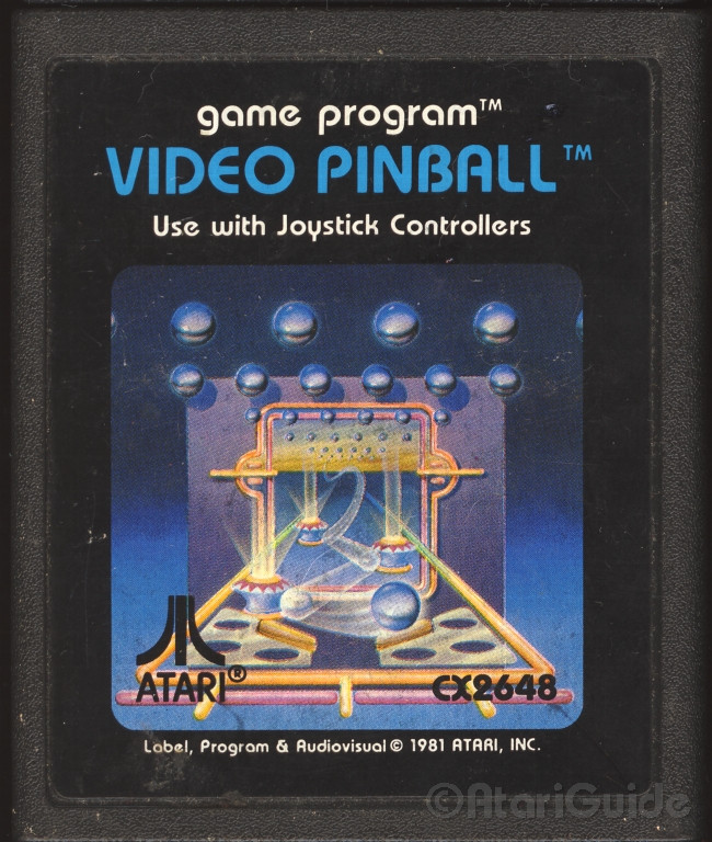 Video Pinball cartridge