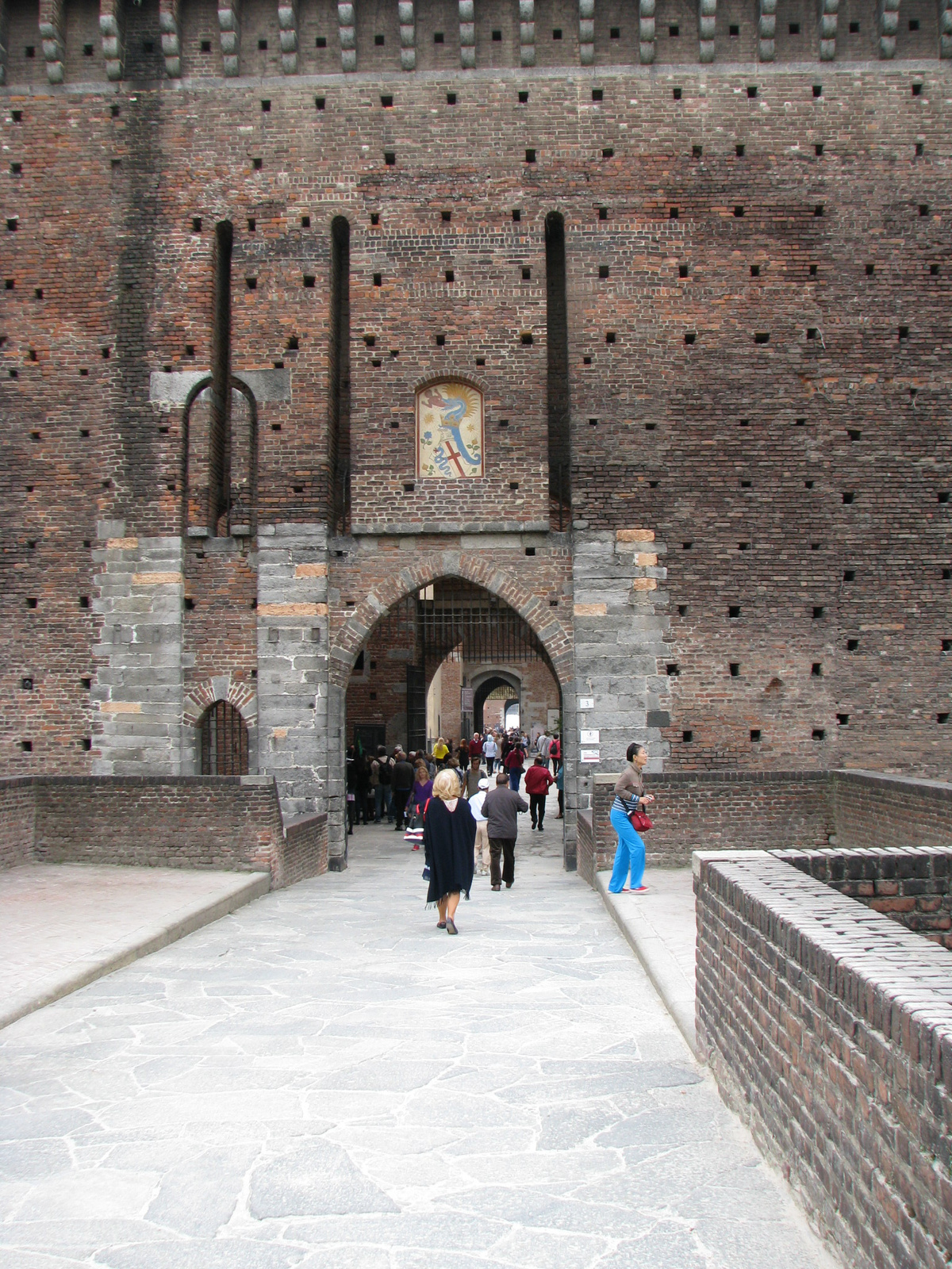 Castello Sforzesco bejárata