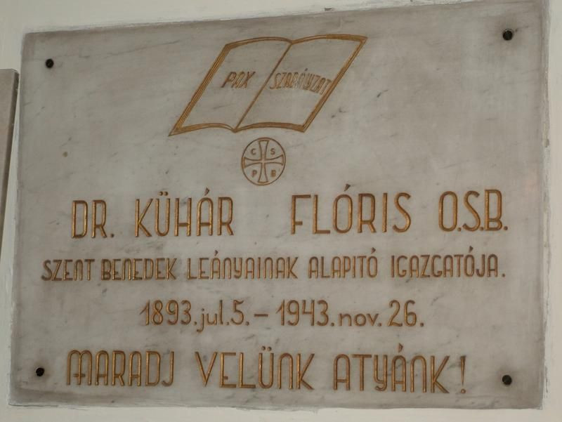Kühár Flóris Tiszaújfalu, Zárdatemplom kriptája foto Dr.Varga Jó