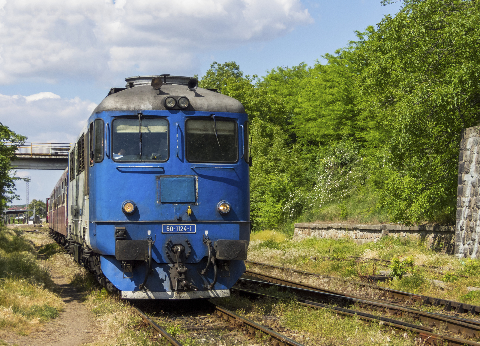 CFR 60-1124 tolat a váradi állomás kijárati szakaszán