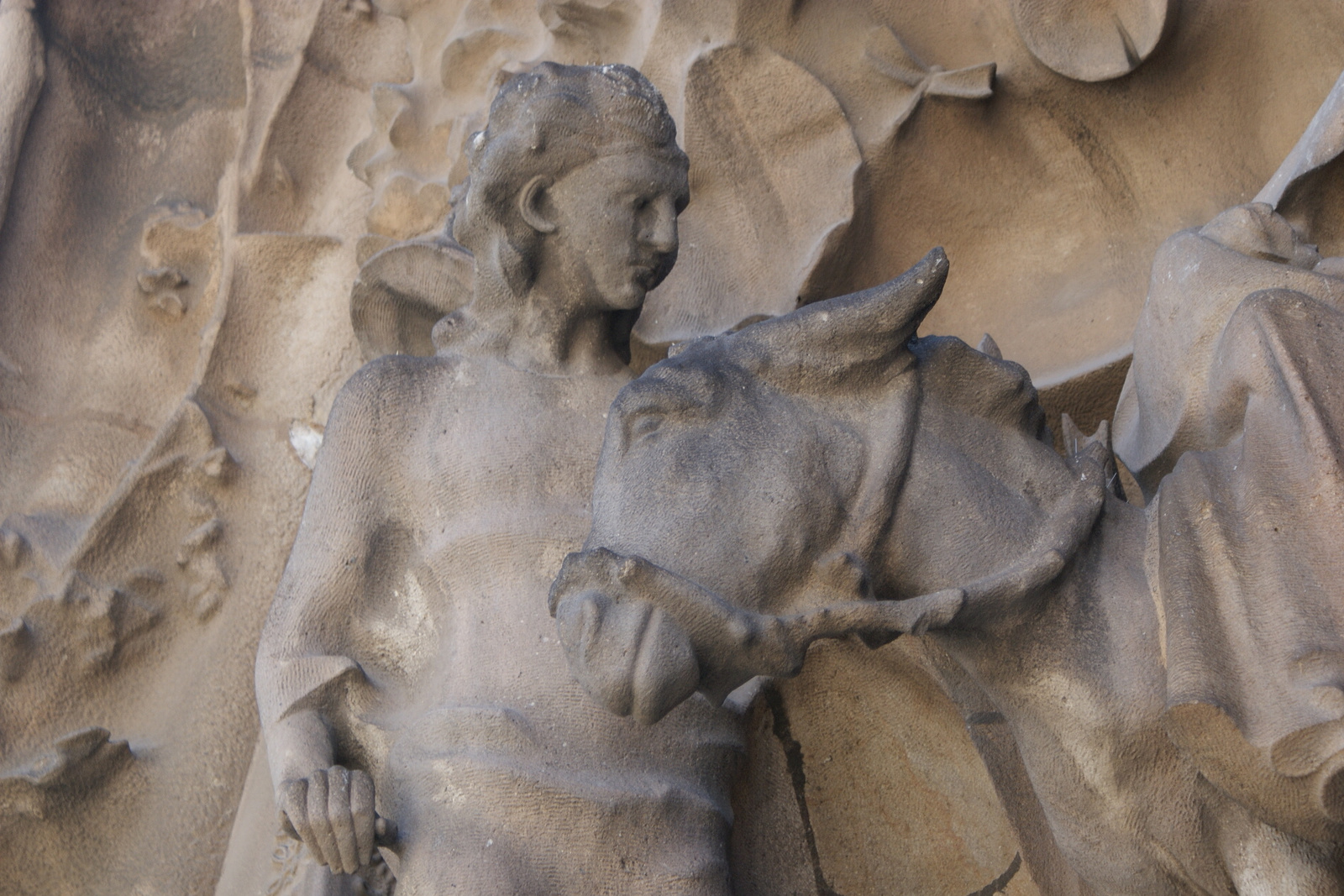 ember és szamár Sagrada Familia Barcelona