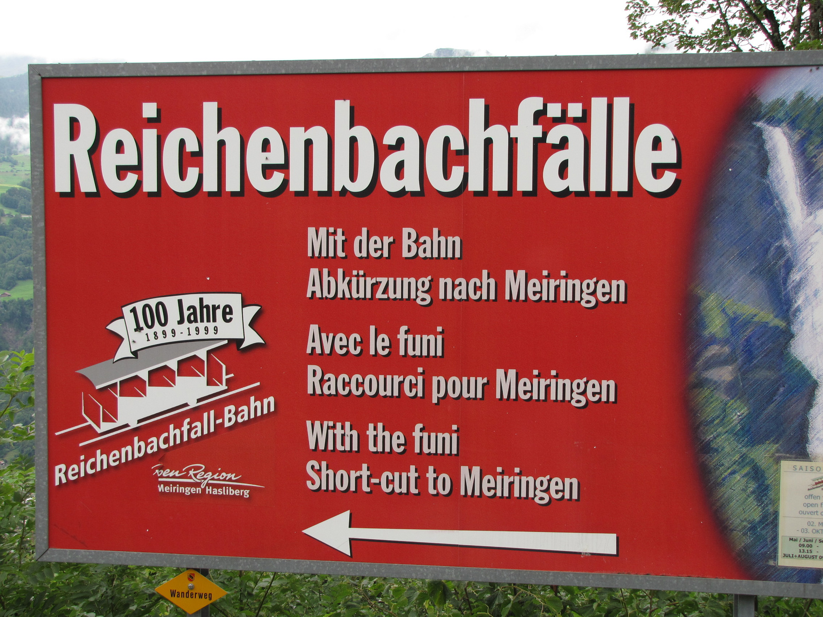 Svájc, Meiringen, Reichenbachfall-bahn, SzG3