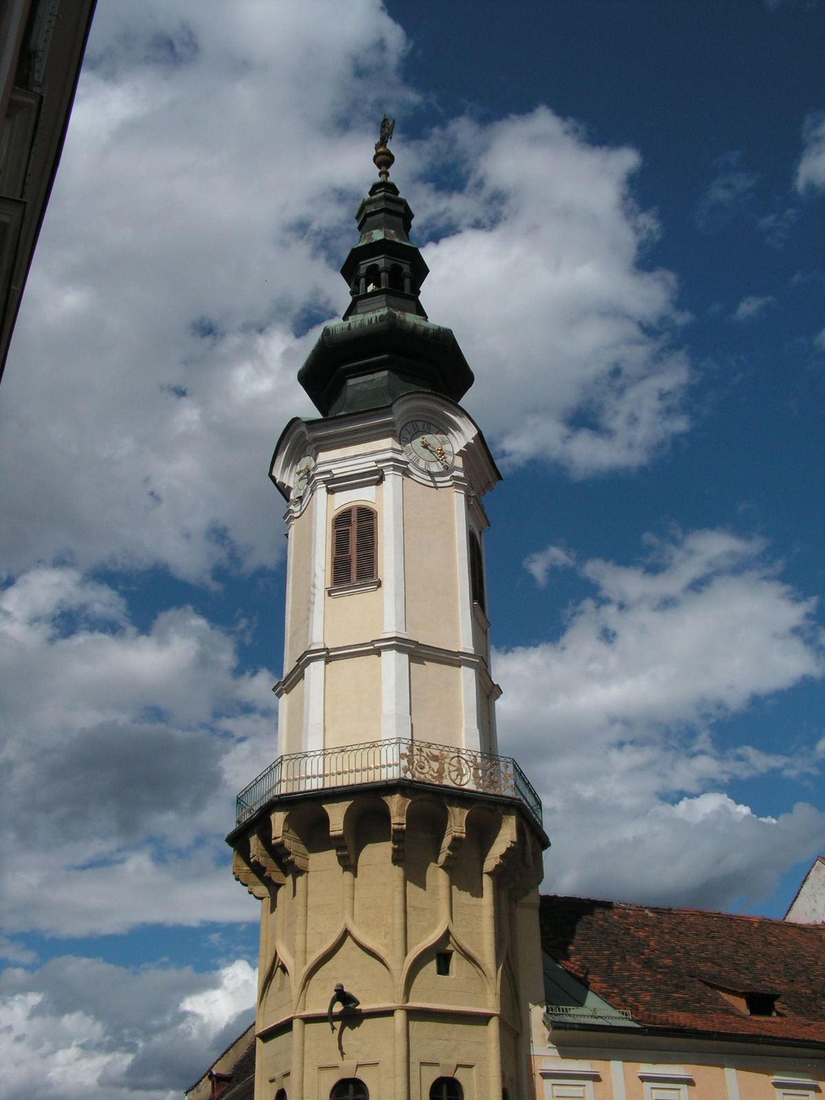 Bad Radkersburg, a Városháza tornya, SzG3