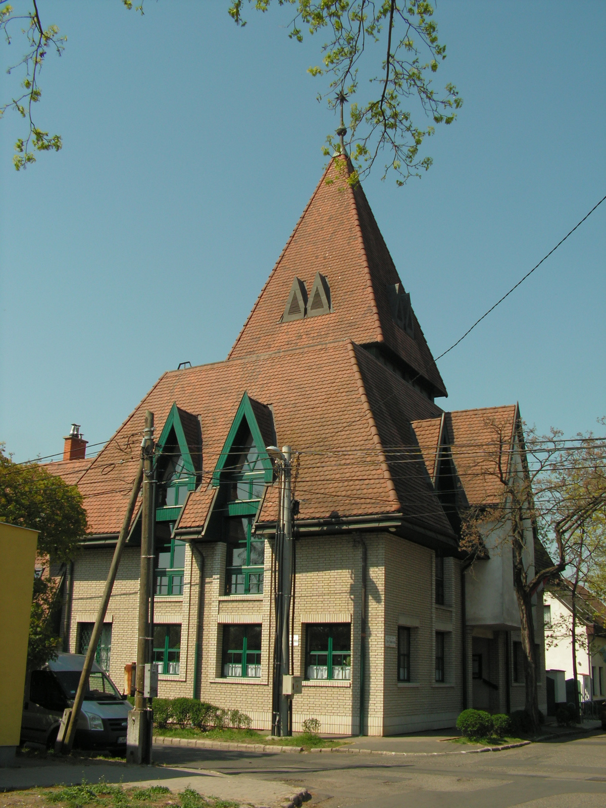 Budapest, a Kispesti Rózsa téri ref. egyházközség temploma, SzG3