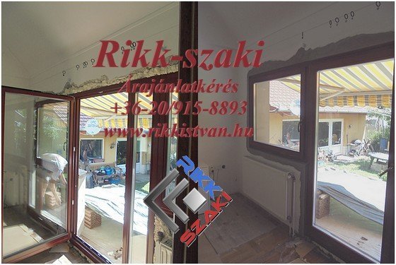 4-Ablakcsere utáni javítái munka Rikk-szaki 06-20-915-8893