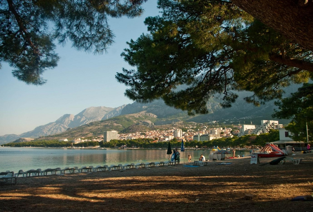 Reggel a strandon - Makarska