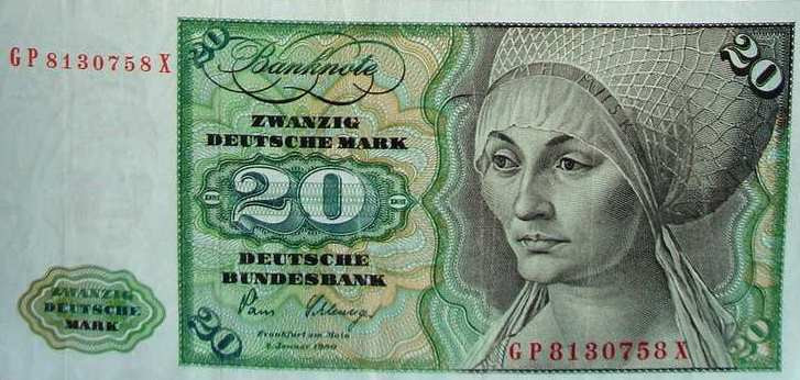 NSZK 20 Deutsche Mark E