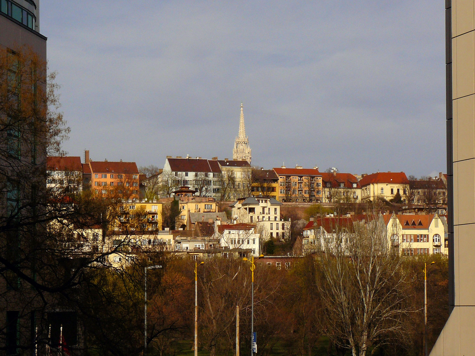 Vérmezőről a Vár déli "lejtője", 2012.március