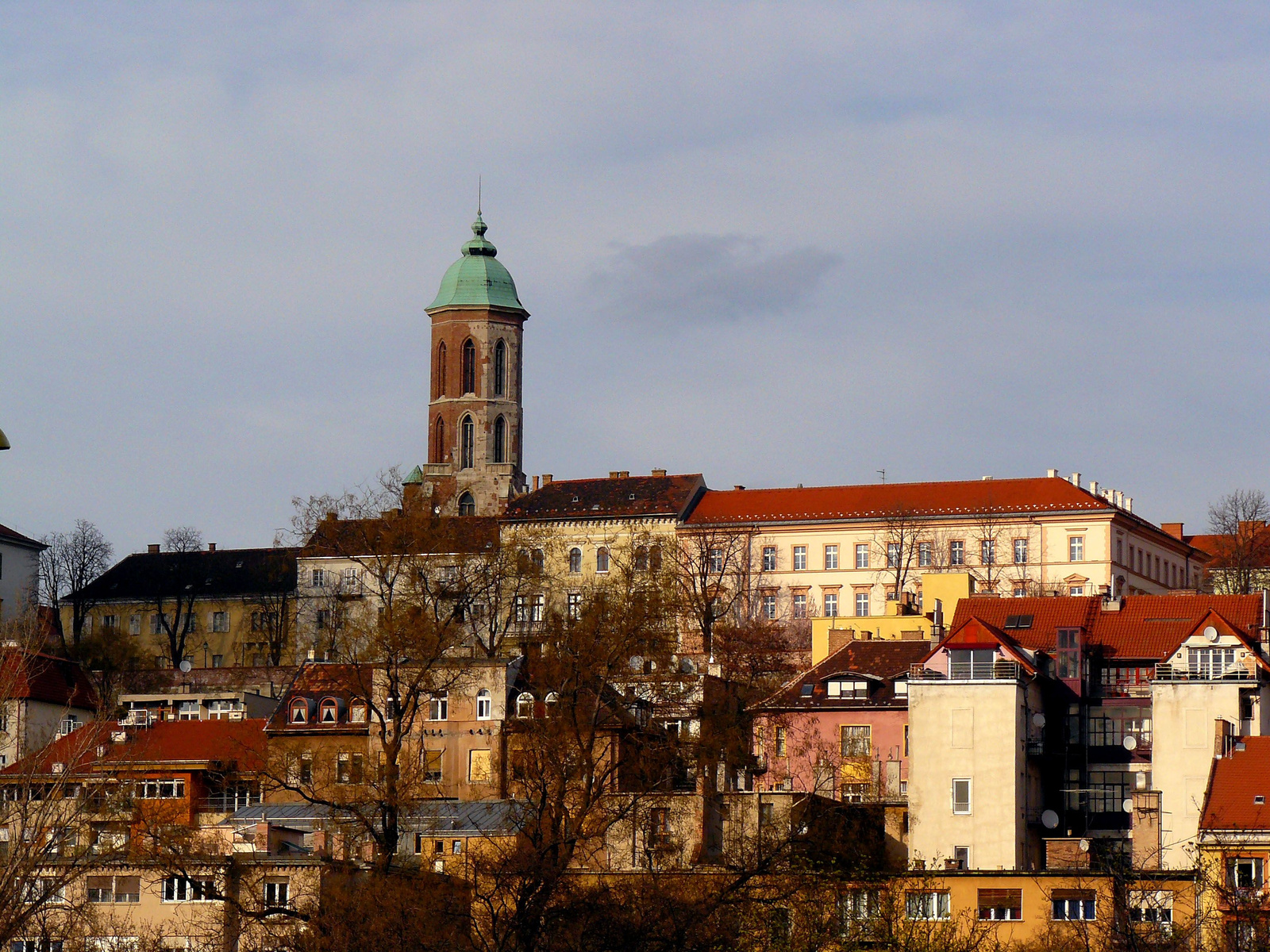 Vérmezőről a Vár déli "lejtője", 2012.március