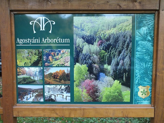 Agostyán - Arborétum - infotábla