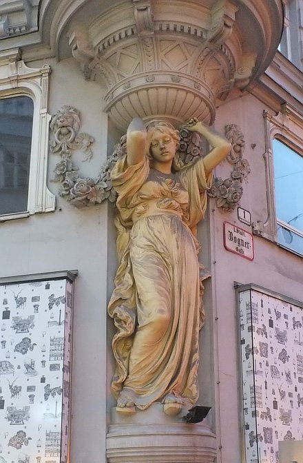 Bécs - Bognergasse-szobor