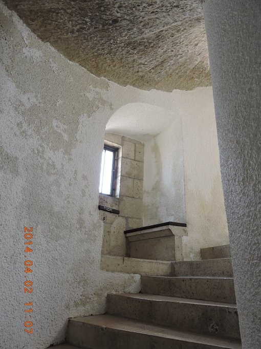 Jánoshegy Erzsébet kilátó lépcső-ablakfülke