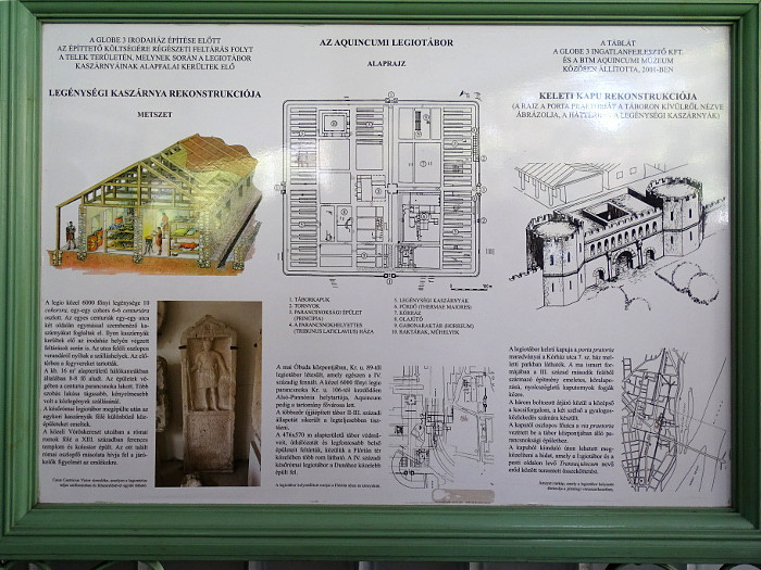 Óbuda - római légiótábor-tábla
