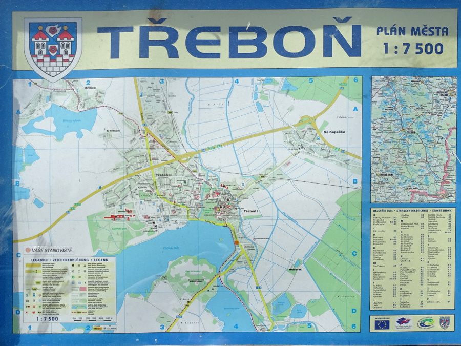 Trebon - térkép 1