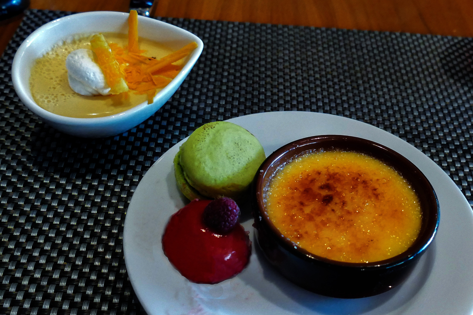 Marriott Peppers - créme brulee panna cotta